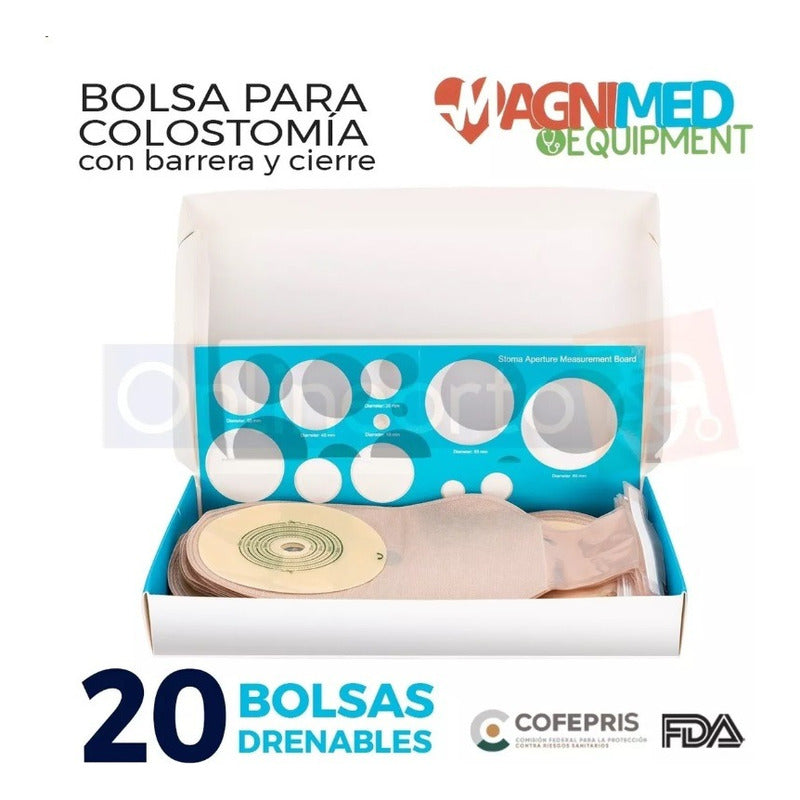 Kit 20 Bolsas Para Colostomia Osto System Adulto Drenable