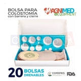 Kit 20 Bolsas Para Colostomia Osto System Adulto Drenable