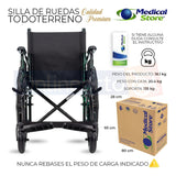 Silla De Ruedas Llantas Neumaticas De Lujo Todo Terreno