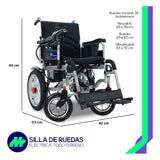 Silla De Ruedas Eléctrica Plegable Llanta Neumática