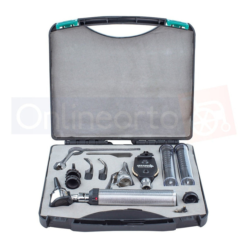 Kit Oftalmoscopio Otoscopio Led Con Accesorios Y Estuche