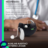 Audífonos Auxiliar Auditivo Amplificador Recargable Sordera Estuche De Carga Usb Amplificación Silenciosa Rango De Frecuencia 250-5000 Hz
