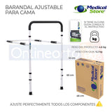 Barandal Auxiliar Para Cama Seguridad Soporte Medical Store