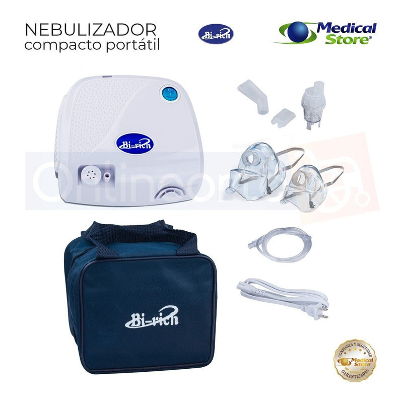 Nebulizador Super Silencioso Infantil Y Adulto Marca Bi-rich