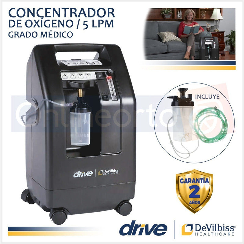 Concentrador De Oxigeno 5 Litros 525ds Marca Devilbiss