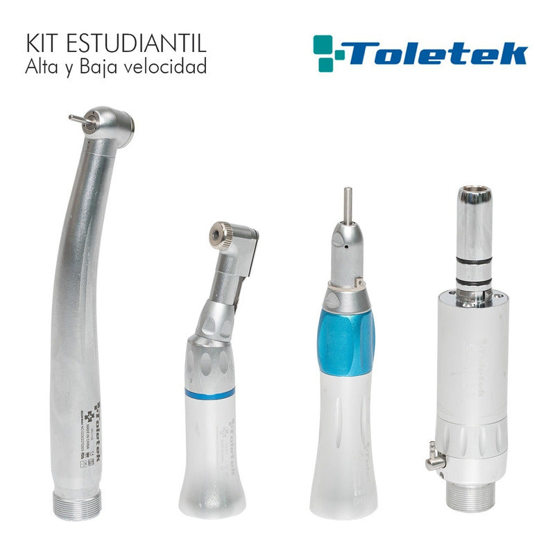 Kit Estudiantil Dental Pieza De Mano Alta Y Baja Velocidad