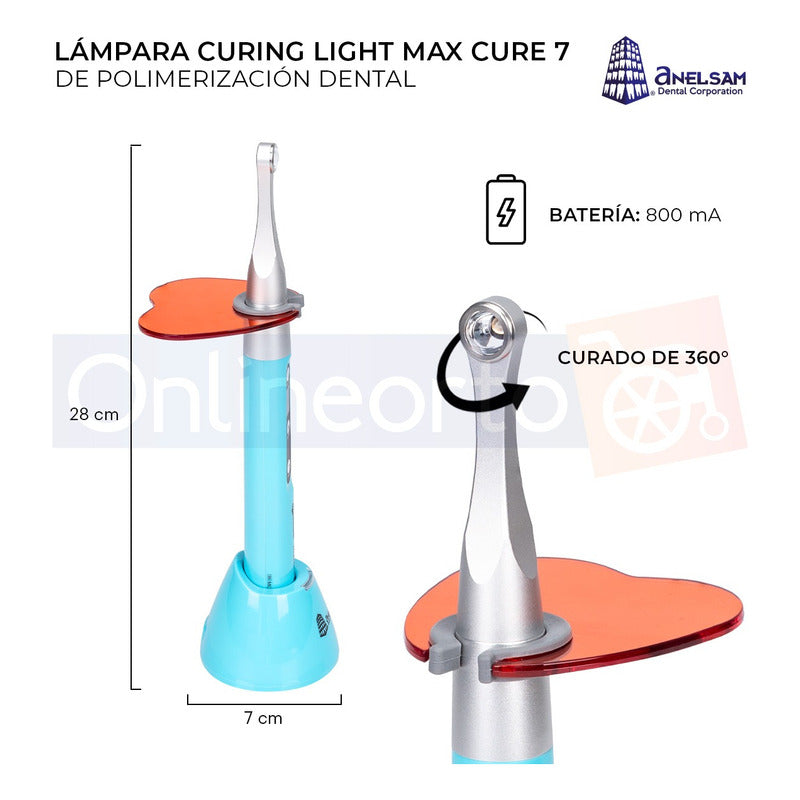 Lámpara De Fotocurado Led Para Resinas Dental Inalambrica