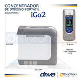 Concentrador De Oxigeno Portátil Igo2 B16   Devilbiss