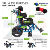 Silla De Ruedas Pca Paralisis Cerebral Adulto Envio Gratis