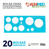 Bolsas Para Colostomia Drenable Con Barrera Y Cierre 20 Pzas