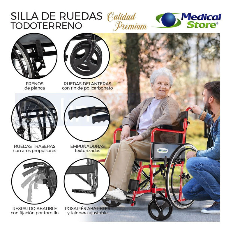 Silla De Ruedas De Lujo Plegable Compacta Americana Drive M