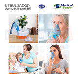 Nebulizador Silencioso Adulto Y Infantil Marca Bi-rich Cn126 Color Blanco/naranja