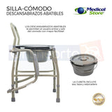 Silla Comodo Aumento Ducha Para Wc Baño 3 En 1 Medical Store