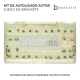 Bracket Kit Autoligado Interactivo Active .022 Arcos Tubos