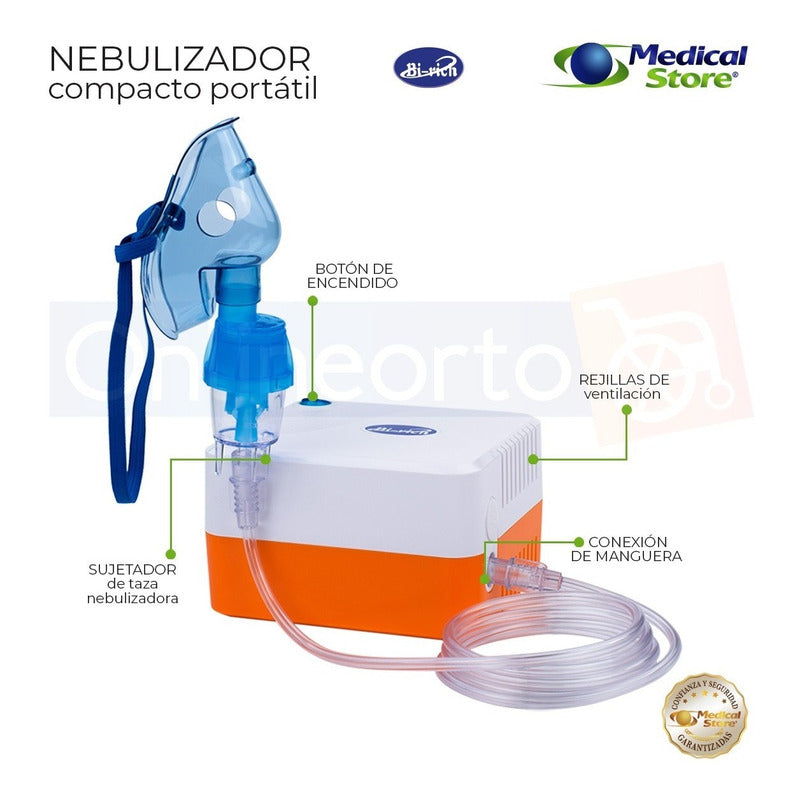 Nebulizador Super Silencioso Infantil Y Adulto Marca Bi-rich