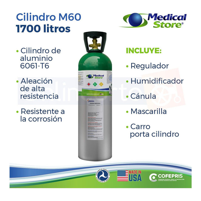 Tanque De Oxigeno Con Capacidad De 1700lt Sin Oxigeno