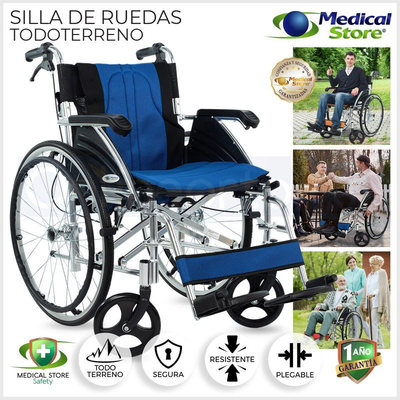 Silla De Ruedas De Super Lujo Ligera Aluminio Medical Store