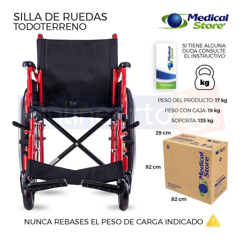 Silla De Ruedas Todo Terreno De Lujo Con Descasapies Tornado