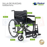 Silla De Ruedas De Lujo Plegable Compacta Todo Terreno Drive