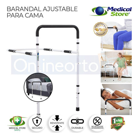 Barandal Auxiliar Para Cama Seguridad Soporte Medical Store