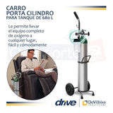 Carrito 680 Litros  Porta Cilindro  De Oxigeno Drive Medical