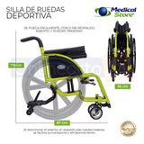 Silla De Ruedas Deportiva Plegable Speed Chair Medical Store