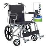 Silla De Ruedas Traslado Ligera Compacta Gris Medical Store