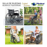 Silla De Ruedas Llantas Neumatica Todo Terreno Marca Thunder