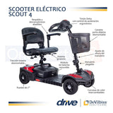 Silla De Ruedas Eléctrica Scooter 4 Ruedas Scout Drive Medic