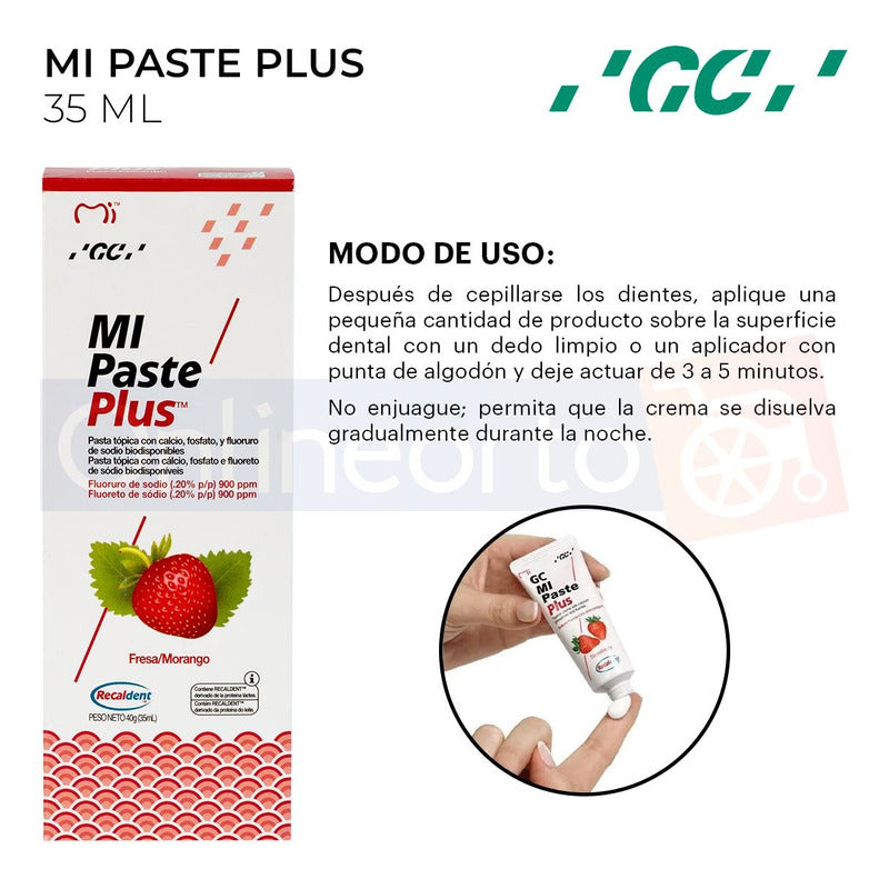 Mi Paste Plus Crema Recaldent Sensibilidad Dental Gc