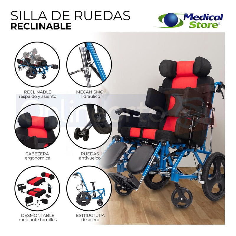 Silla De Ruedas Pca Paralisis Cerebral Adulto Envio Gratis