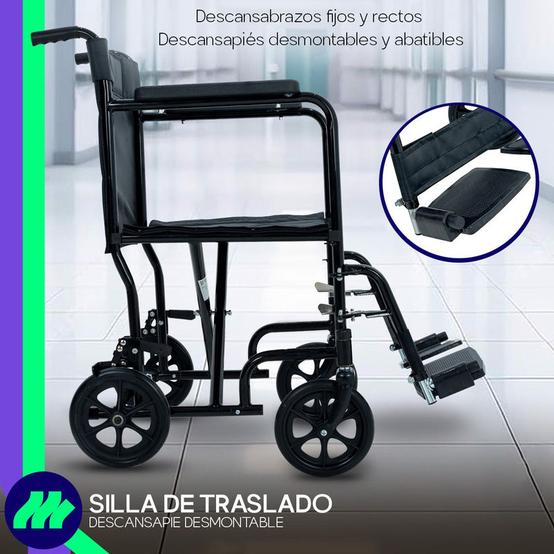 Silla De Ruedas De Traslado Super Resistente Envío Gratis