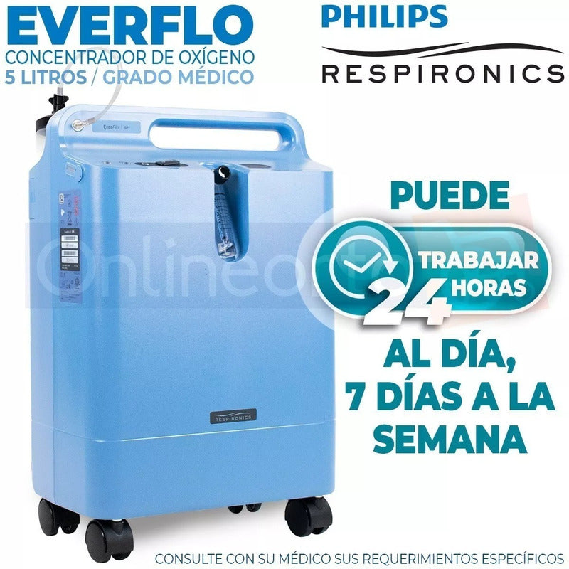 Concentrador De Oxígeno 5 Litros Everflo Philips Respironics