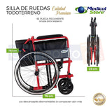 Silla De Ruedas De Lujo Plegable Compacta Todo Terreno Drive