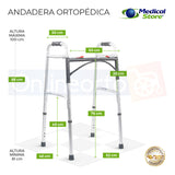 Andadera Aluminio Ortopedica Plegable Reforzada Adulto Drive