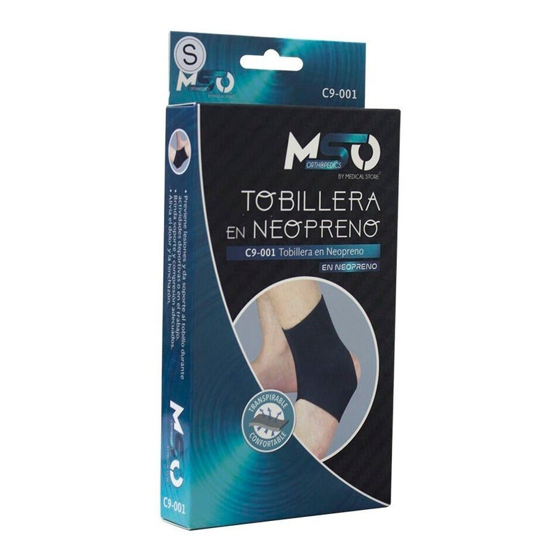 Tobillera En Neopreno De Lujo Marca Mso By Medical Store