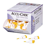 Lancetas Accu Chek Safe T Pro Uno Roche Caja Con 200 Piezas