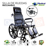 Silla De Ruedas Reclinable Marca Medical Store Envio Gratis