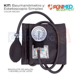 Kit Baumanometro Estetoscopio Simple Estuche Varios Colores