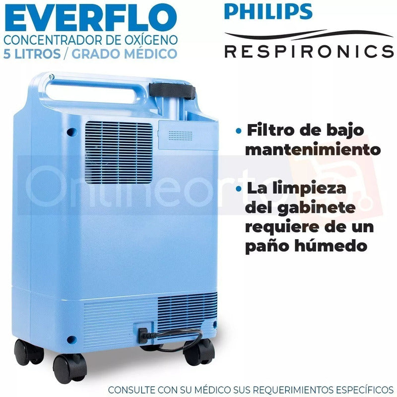 Concentrador De Oxígeno 5 Litros Everflo Philips Respironics