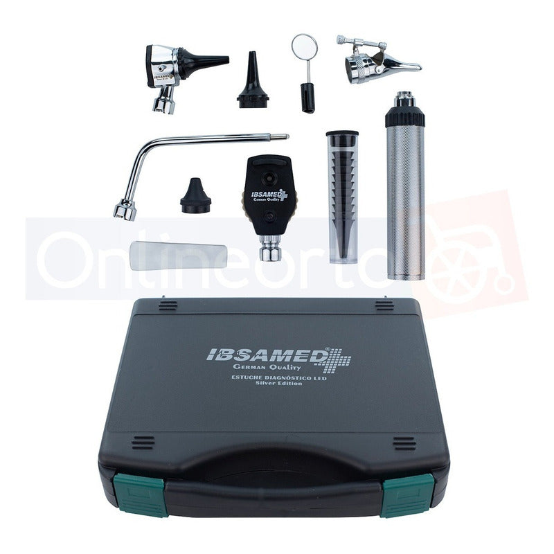 Kit Oftalmoscopio Otoscopio Led Con Accesorios Y Estuche