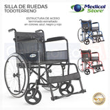 Silla De Ruedas De Lujo Plegable Compacta Todo Terreno Ms