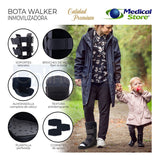 Ferula Bota Corta Walker Para Tobillo Inmovilizadora De Lujo