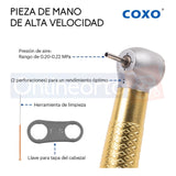 Pieza De Mano Dental Alta Velocidad Push Boton Colores