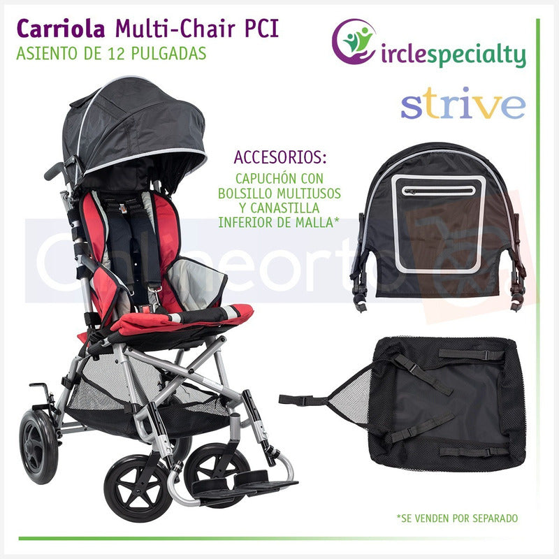 Silla De Ruedas Carriola Pci Especializada Infantil