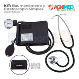 Kit Baumanometro Estetoscopio Simple Estuche Varios Colores