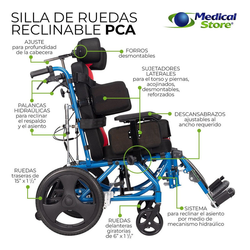 Silla De Ruedas Pca Paralisis Cerebral Adulto Envio Gratis