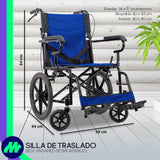 Silla De Ruedas De Lujo Plegable Compacta Todo Terreno Ms