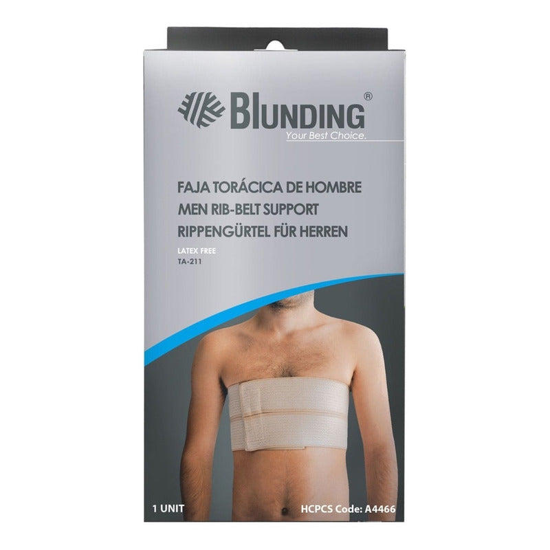 Faja Toracica Soporte Toracico Para Hombre Marca Blunding