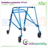 Andadera Posterior Klip Especializada Grande 4 Ruedas